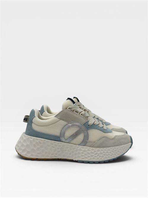 Sneakers in suede e tessuto tecnico beige e azzurro NO NAME | CARTER JOGGER WSUEDEDOVE/DOVE/SKY